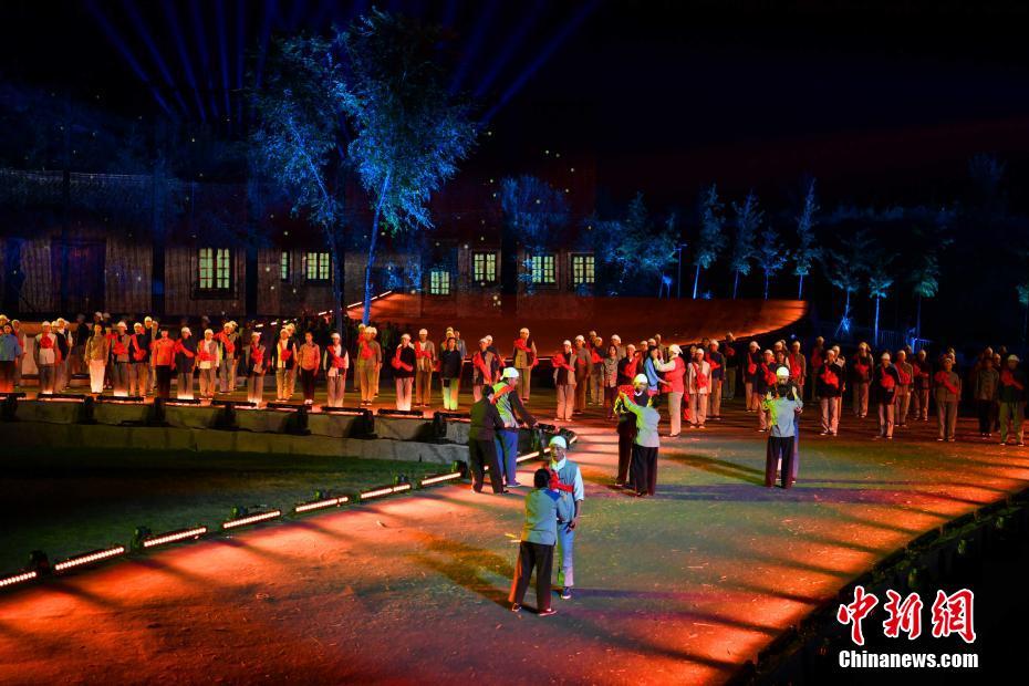 “紅色圣地”西柏坡上演大型實景劇《新中國從這里走來》